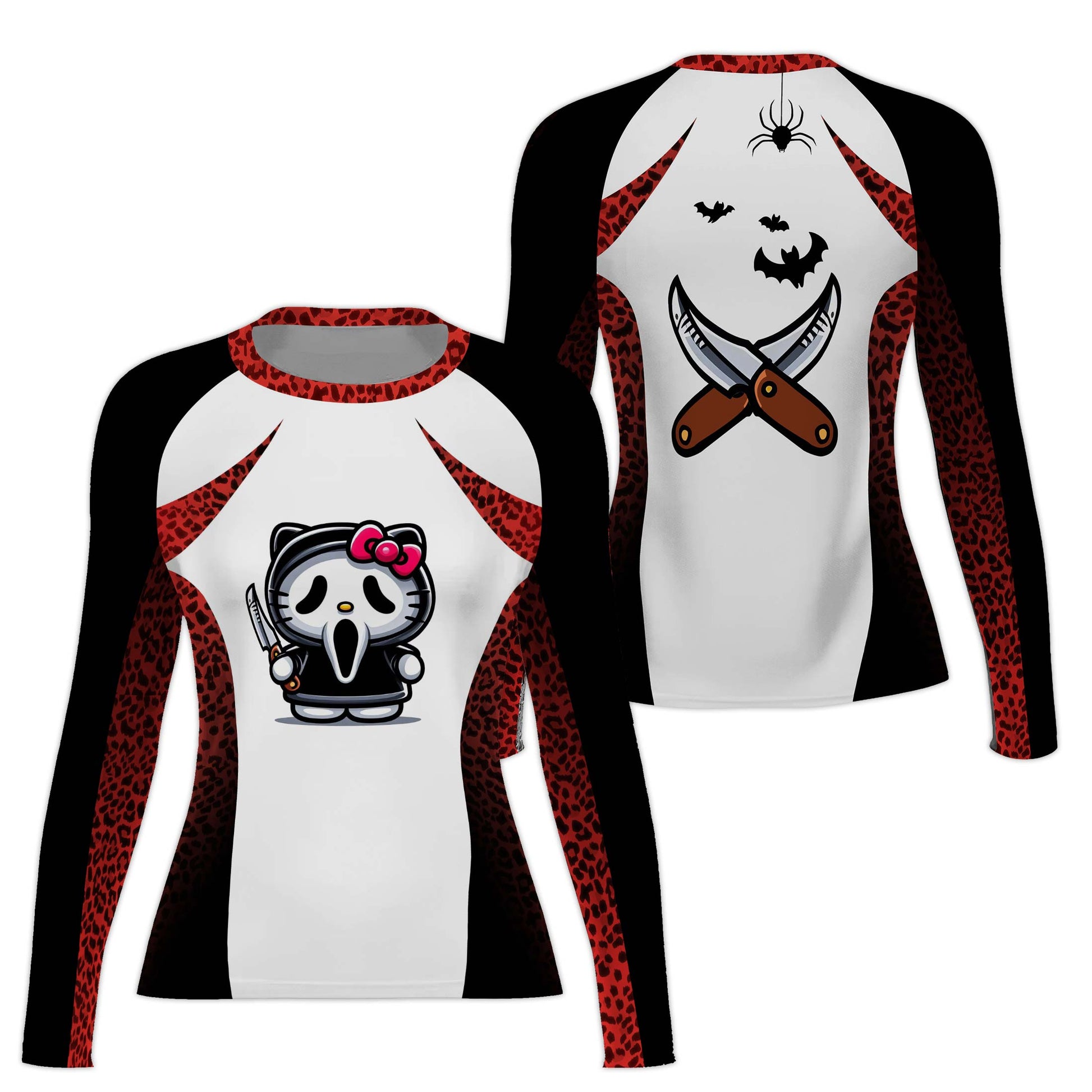 Ghostface Scream Kitty Rash Guard