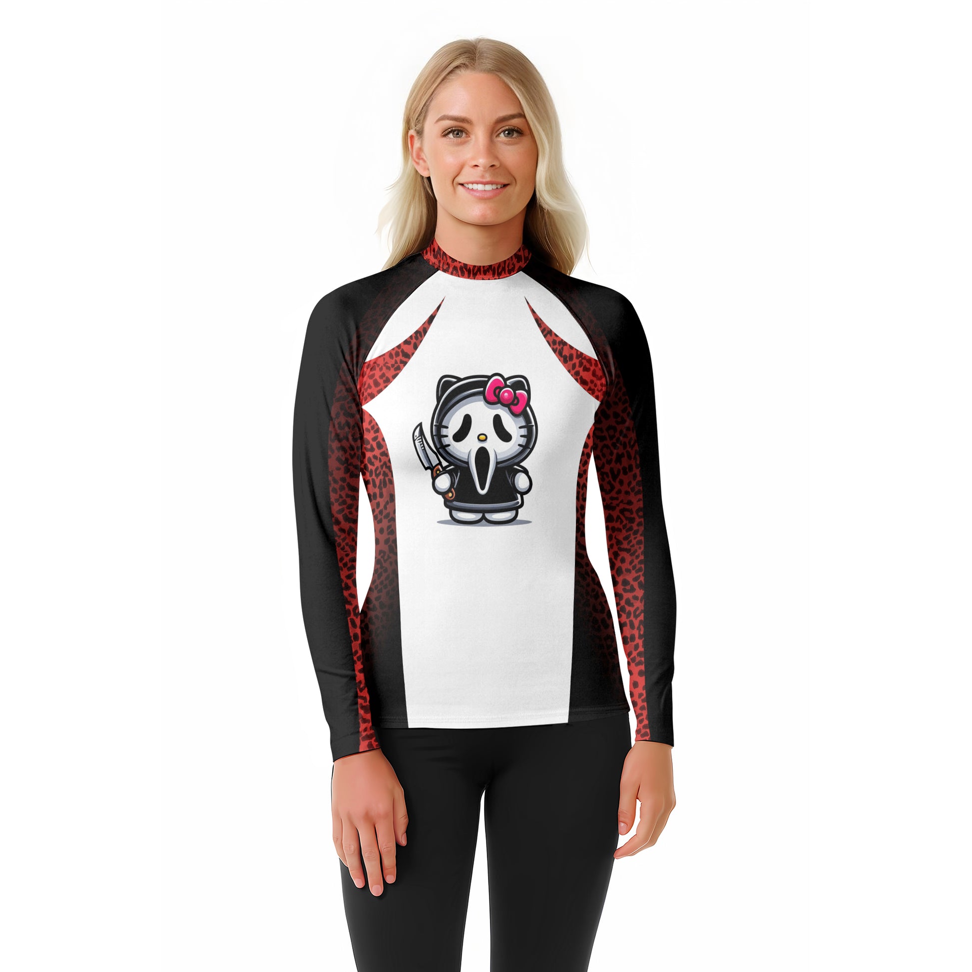 Ghostface Scream Kitty Rash Guard