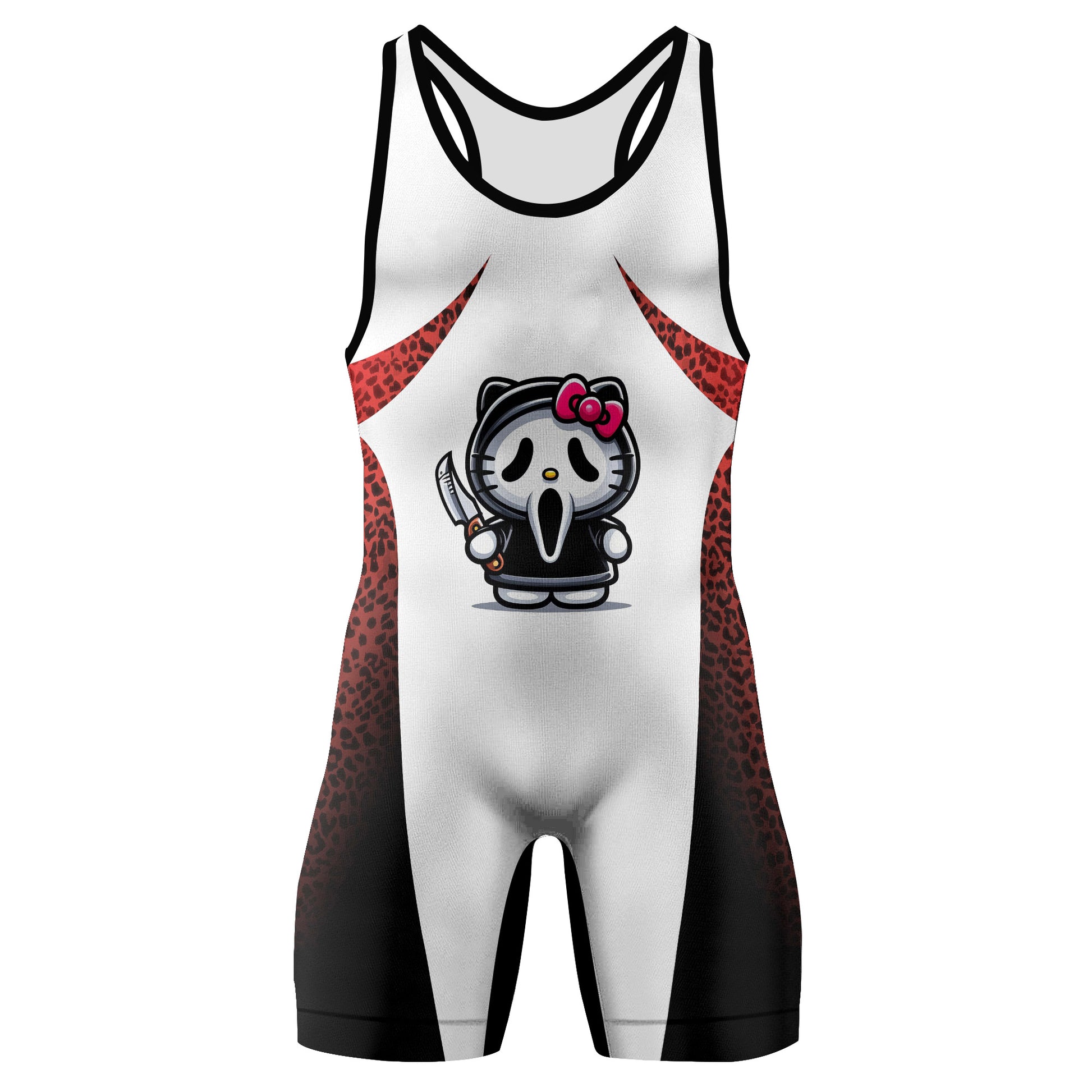 Ghostface Scream Kitty Wrestling Singlet
