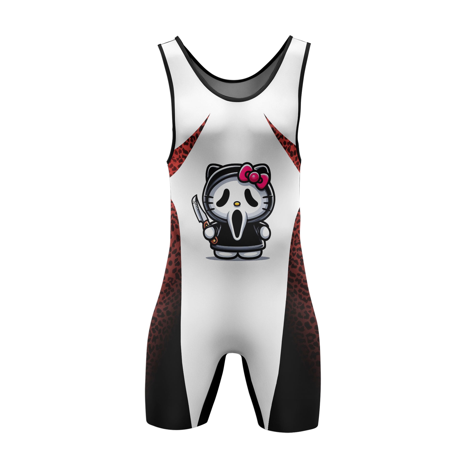 Ghostface Scream Kitty Wrestling Singlet
