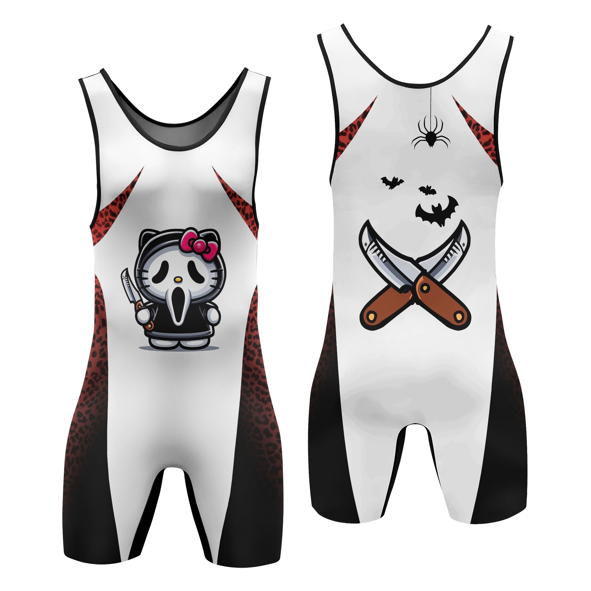 Ghostface Scream Kitty Wrestling Singlet