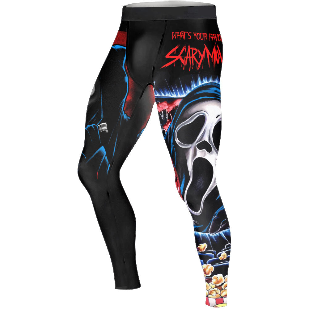 Ghostface Scream Men's Compression Leggings