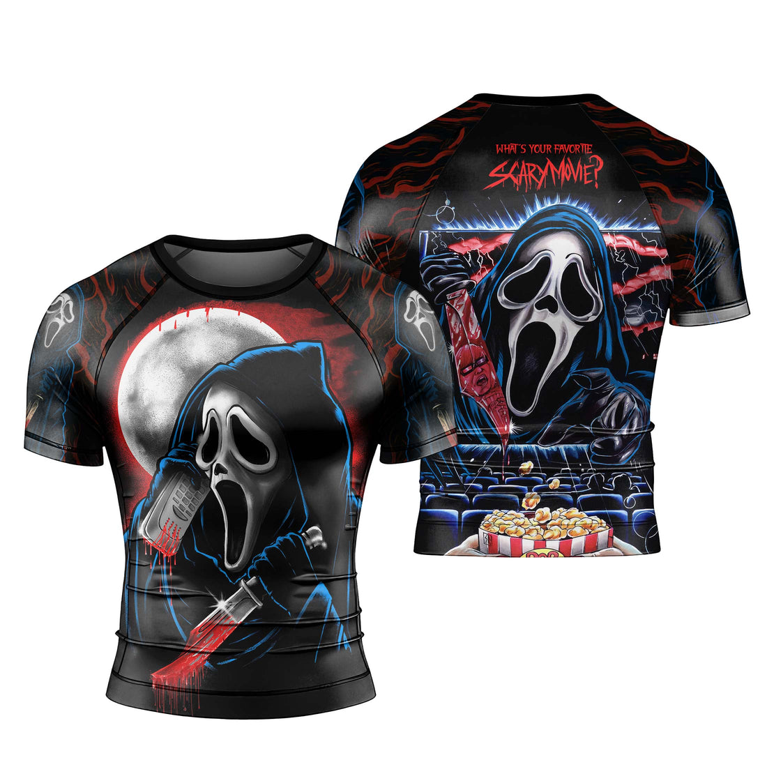 Ghostface Scream Rash Guard