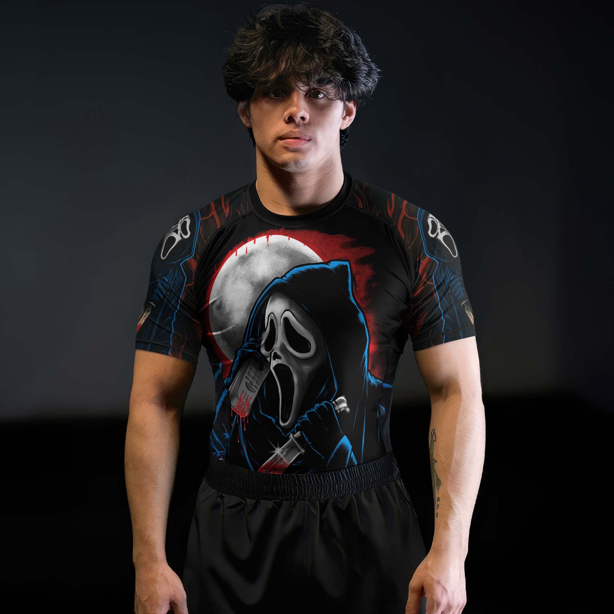 Ghostface Scream Rash Guard