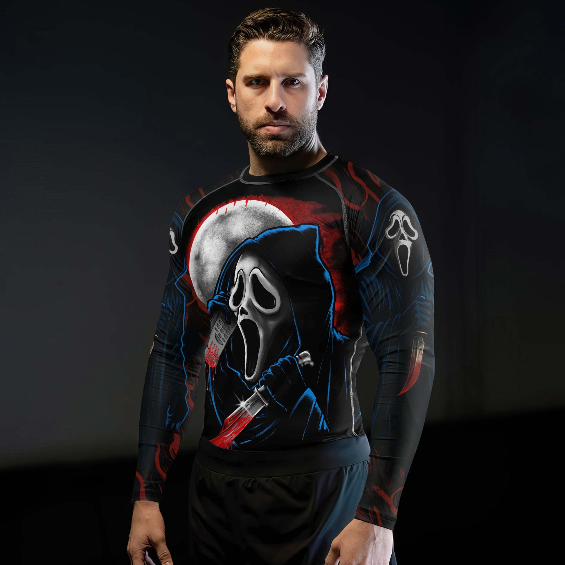 Ghostface Scream Rash Guard
