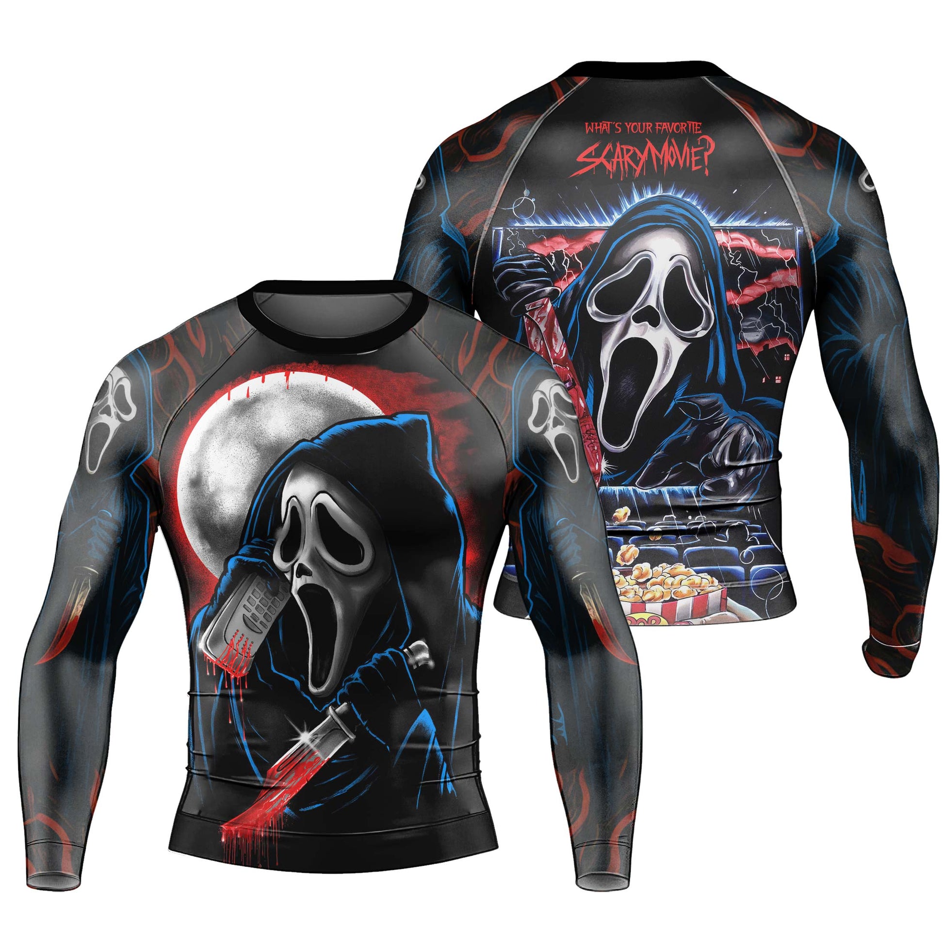 Ghostface Scream Rash Guard