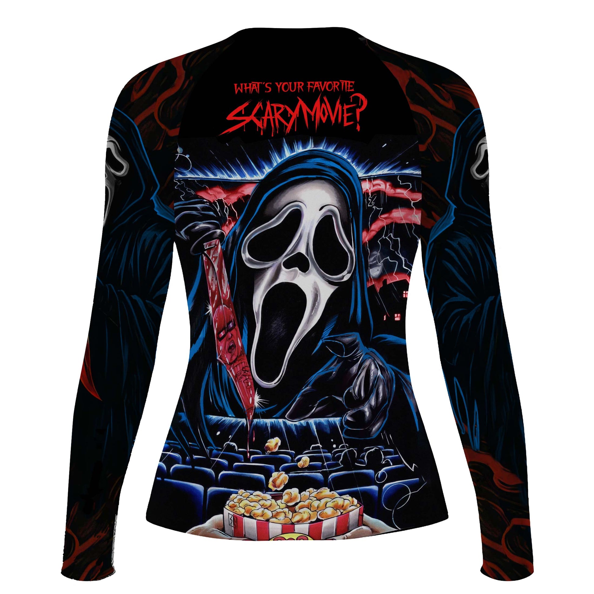 Ghostface Scream Rash Guard