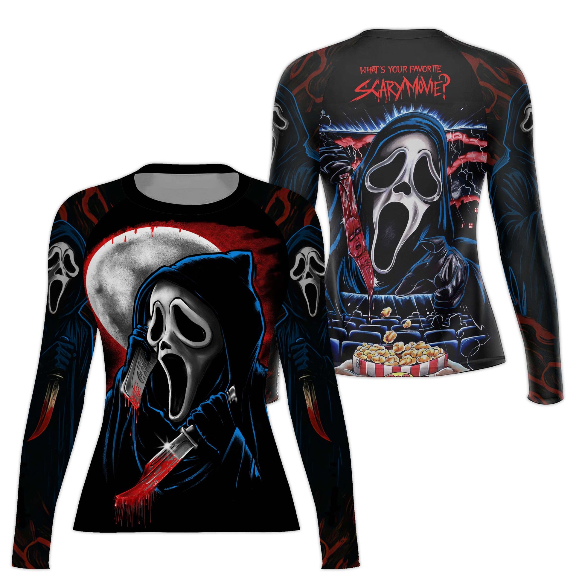 Ghostface Scream Rash Guard
