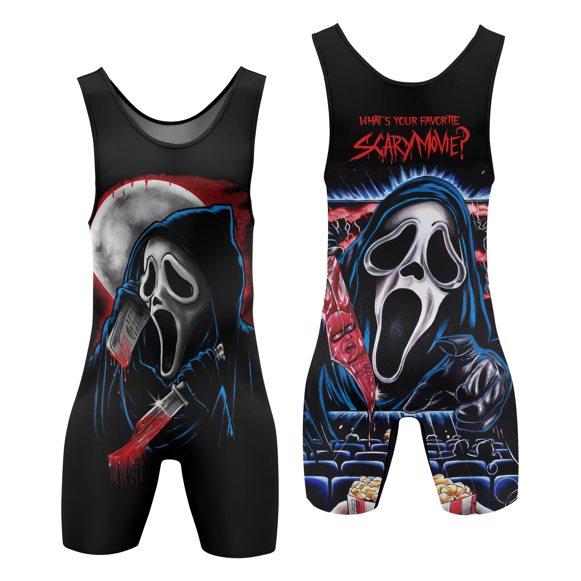 Ghostface Scream Wrestling Singlet