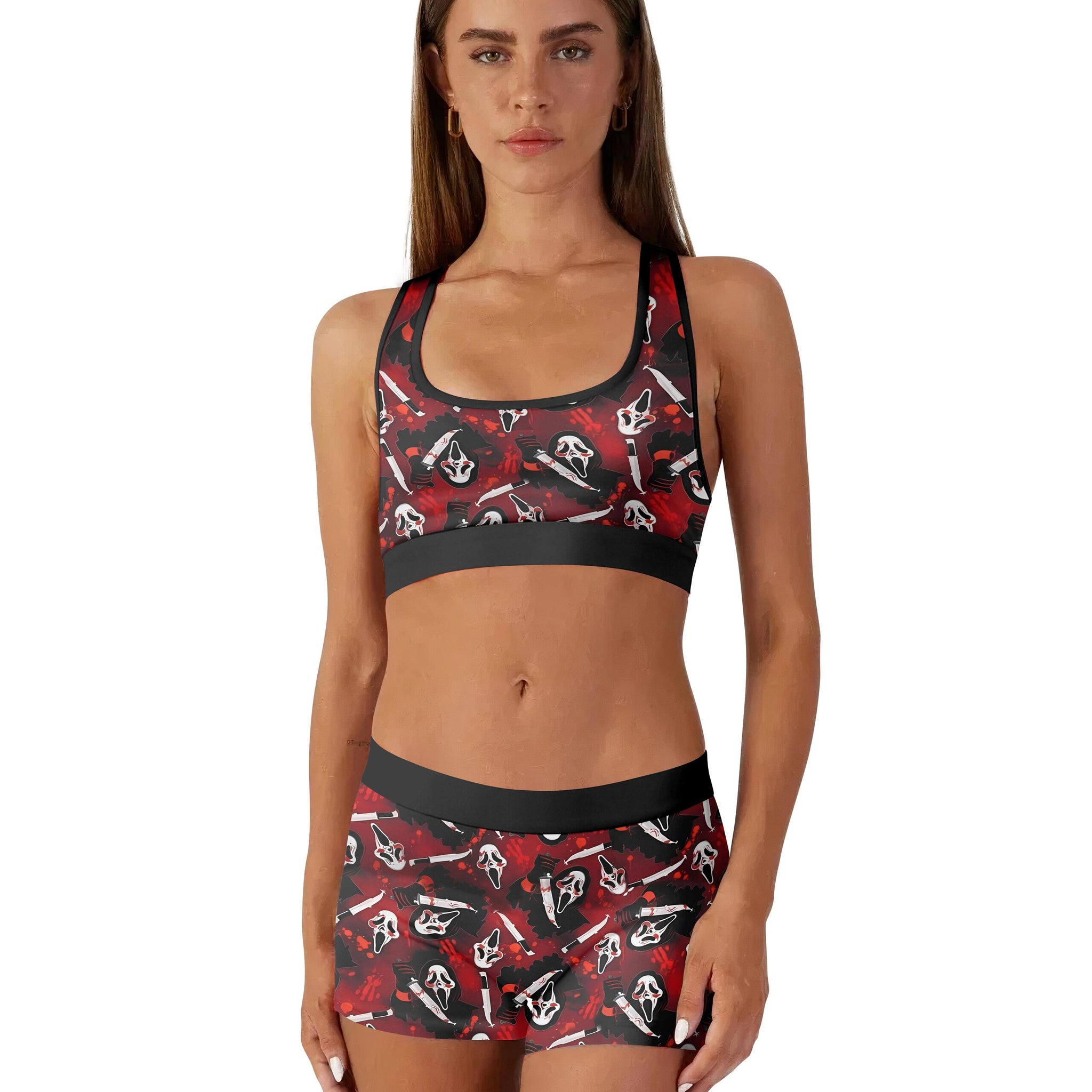 Ghostface Slasher Women's Workout Set