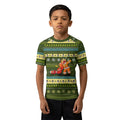 Gingerbread Jiu Jitsu Arm Bar Kids Rash Guard