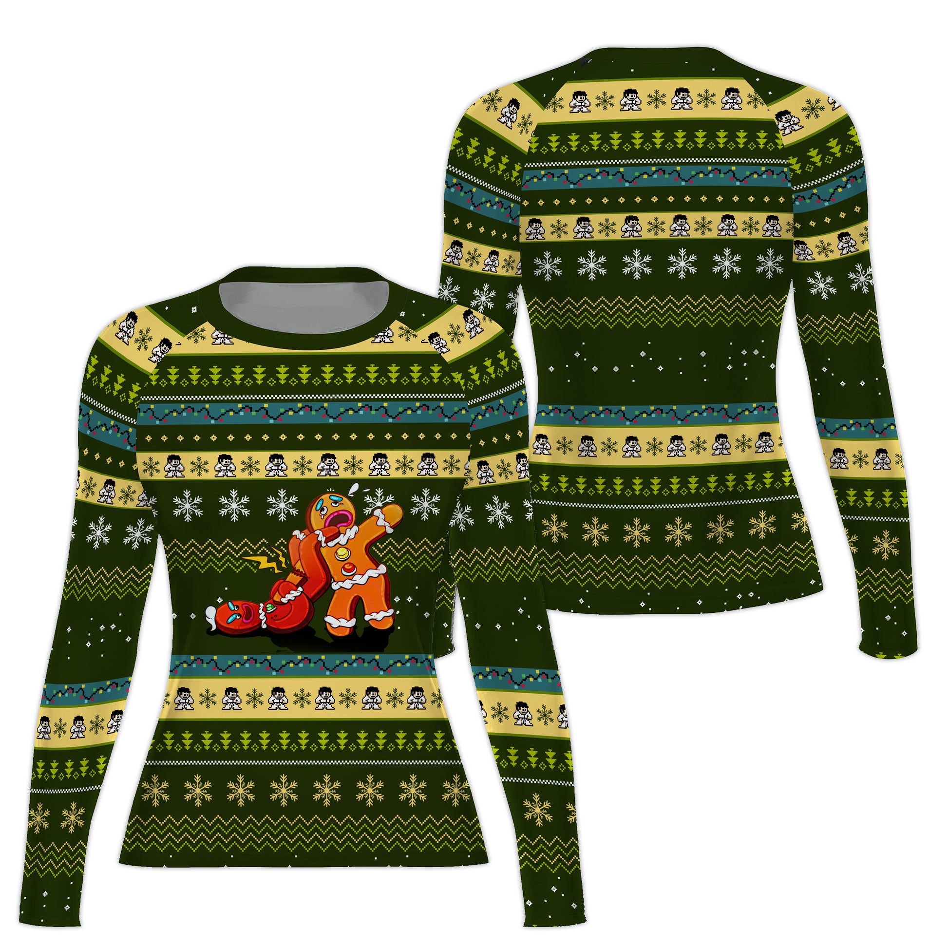 Gingerbread Jiu Jitsu Arm Bar Rash Guard