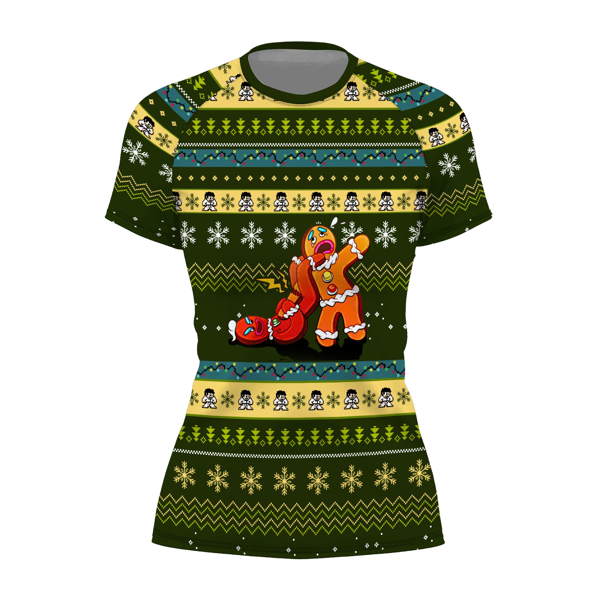 Gingerbread Jiu Jitsu Arm Bar Rash Guard