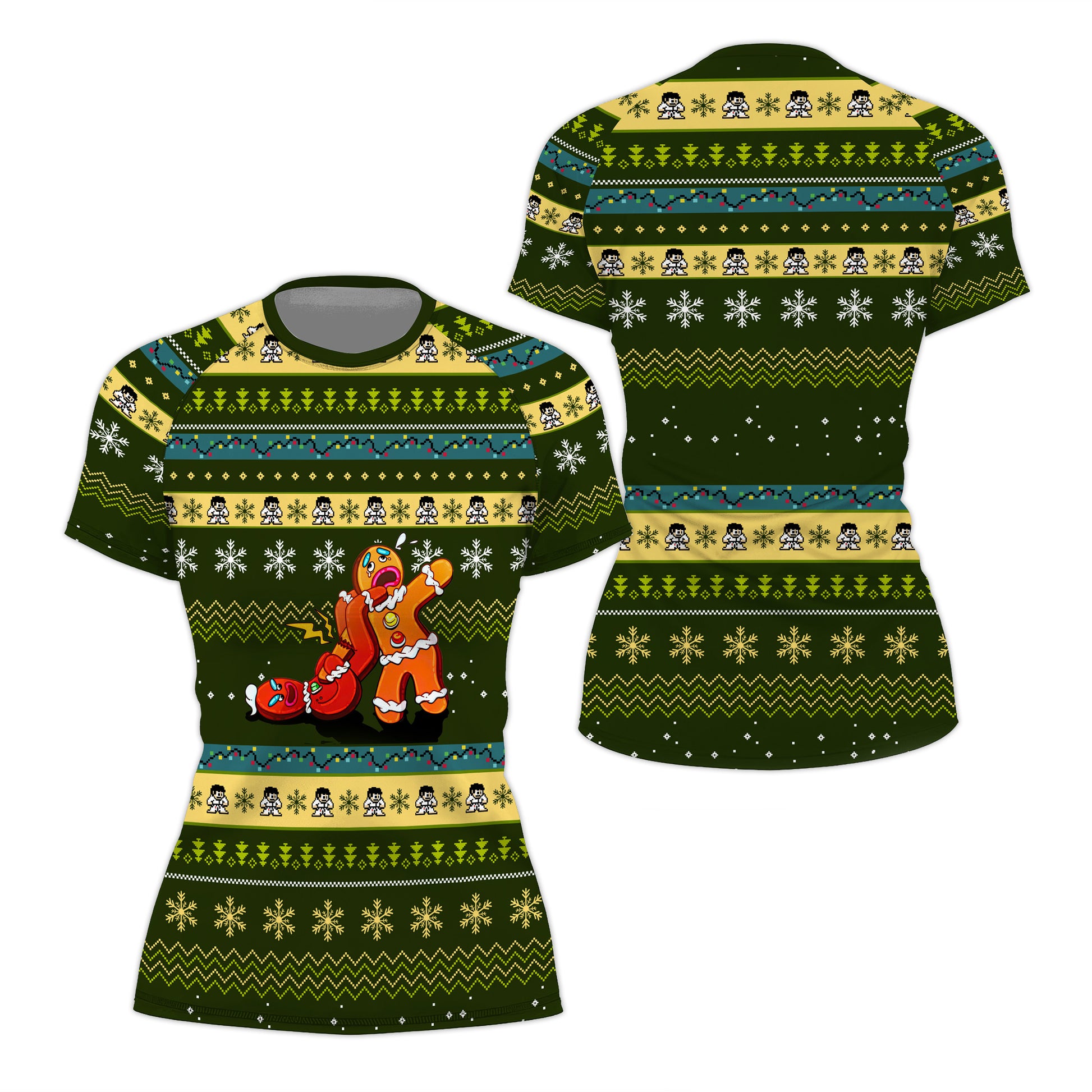 Gingerbread Jiu Jitsu Arm Bar Rash Guard