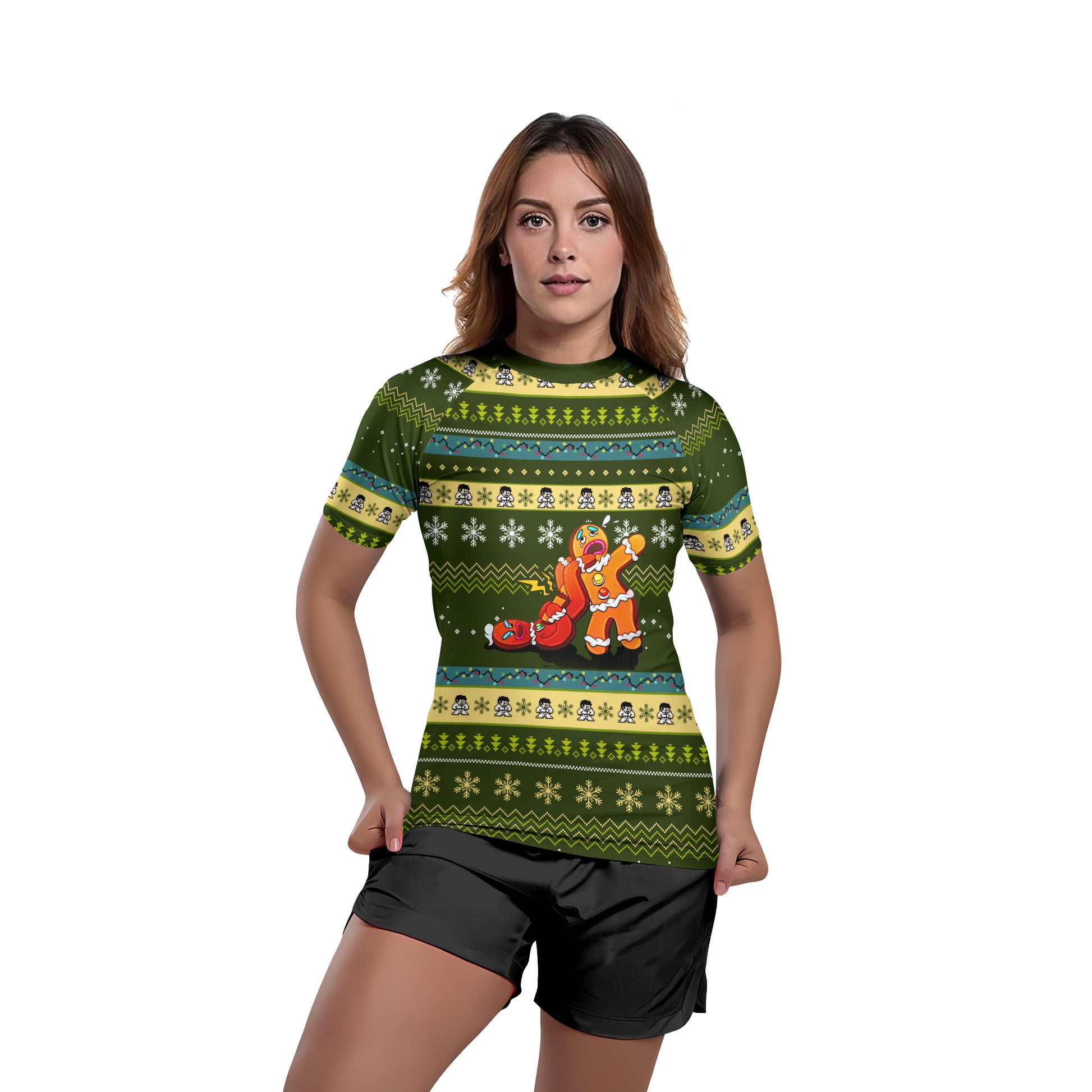 Gingerbread Jiu Jitsu Arm Bar Rash Guard