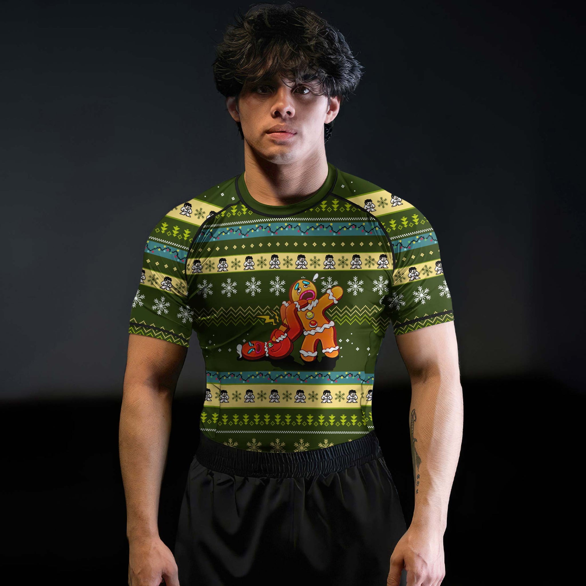 Gingerbread Jiu Jitsu Arm Bar Rash Guard