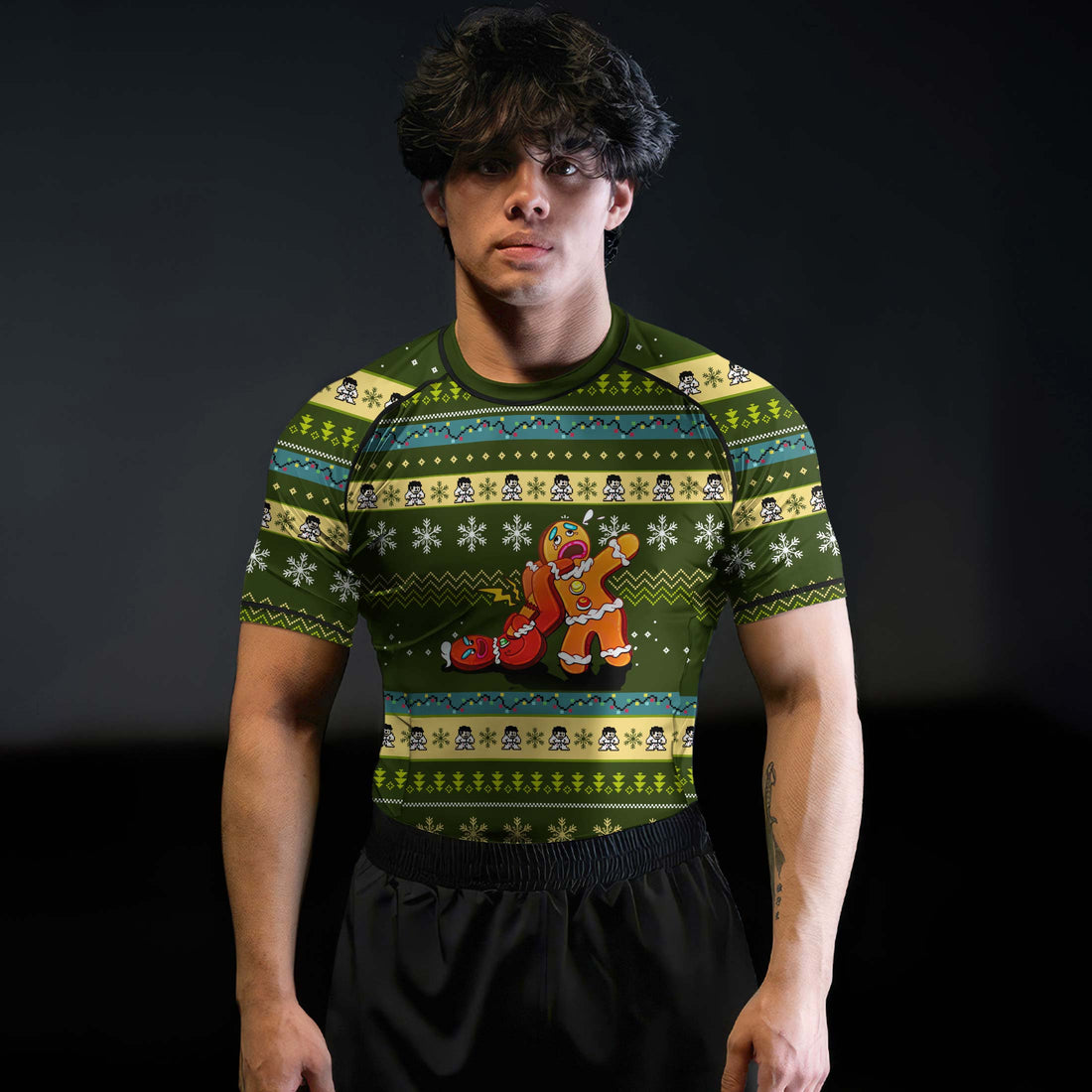 Gingerbread Jiu Jitsu Arm Bar Rash Guard