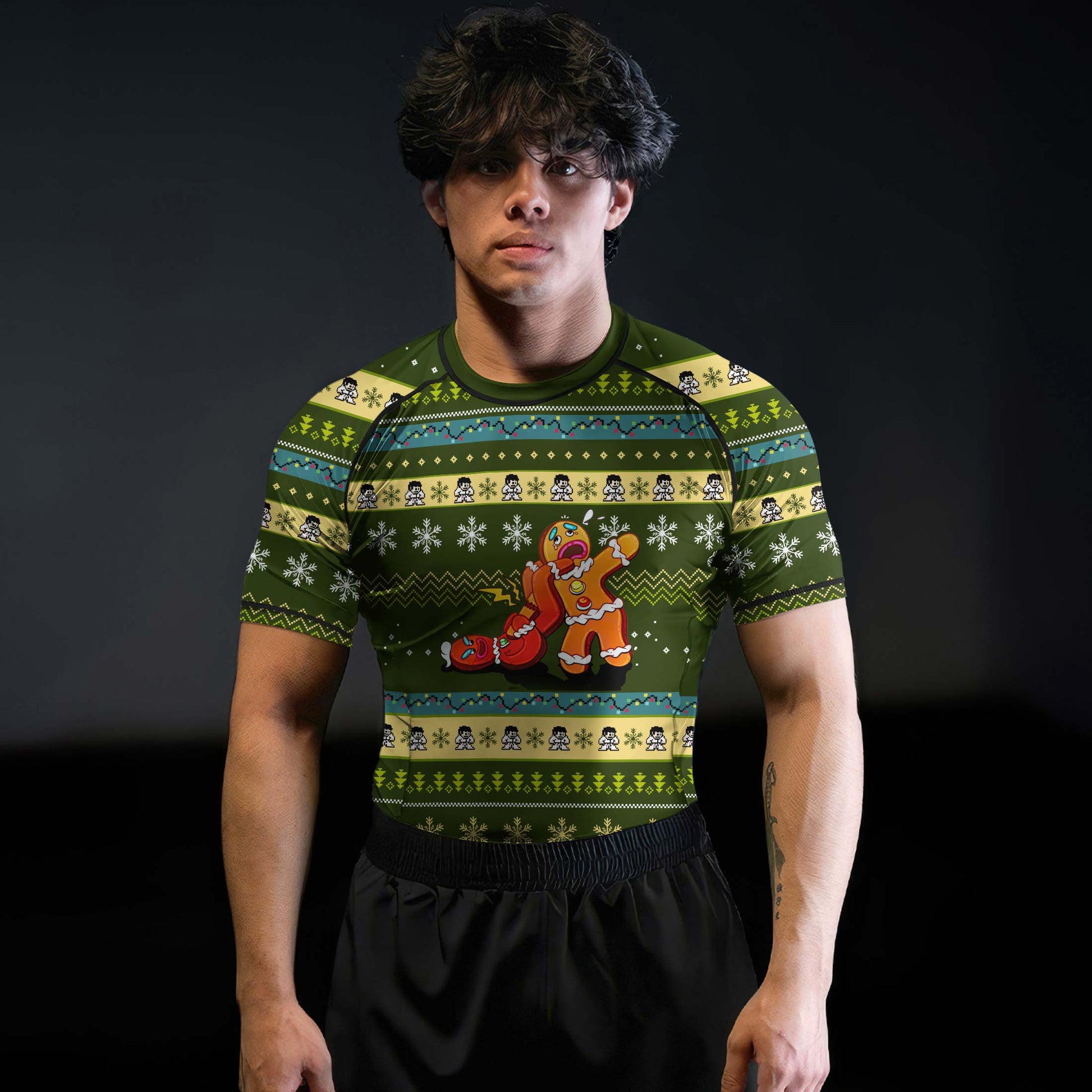 Gingerbread Jiu Jitsu Arm Bar Rash Guard