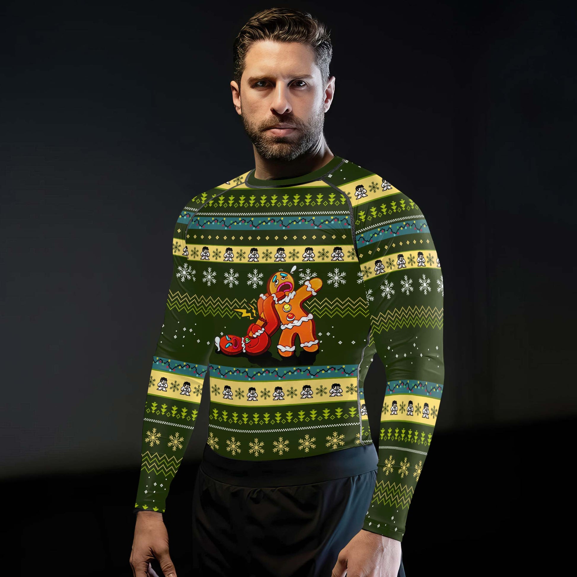 Gingerbread Jiu Jitsu Arm Bar Rash Guard