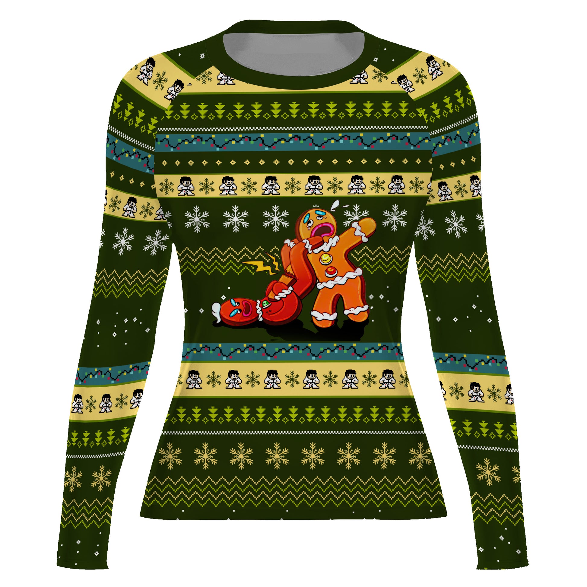 Gingerbread Jiu Jitsu Arm Bar Rash Guard