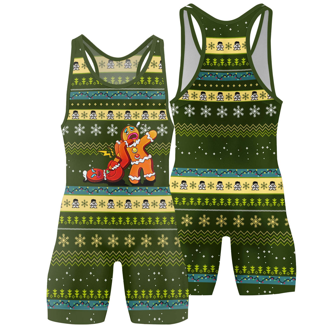 Gingerbread Jiu Jitsu Arm Bar Wrestling Singlet