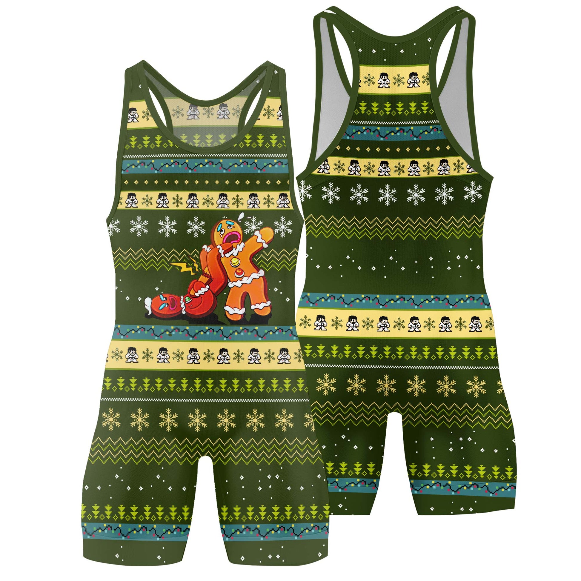 Gingerbread Jiu Jitsu Arm Bar Wrestling Singlet