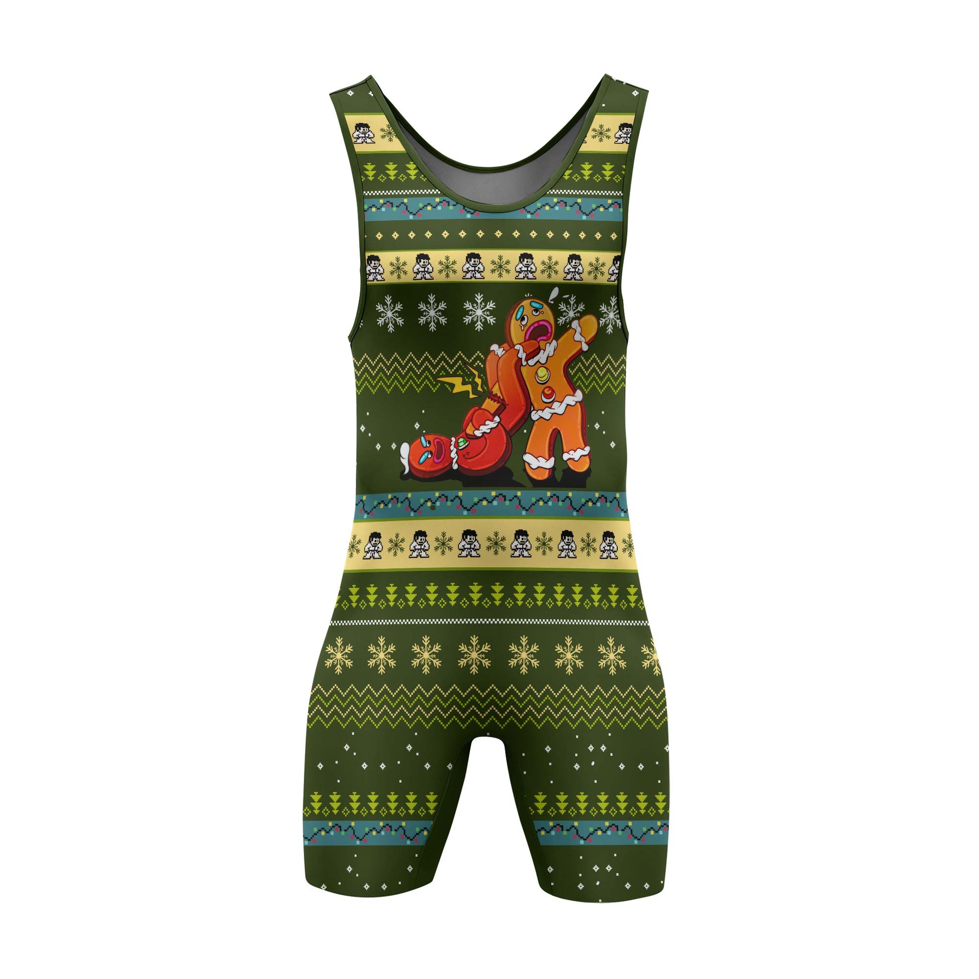 Gingerbread Jiu Jitsu Arm Bar Wrestling Singlet