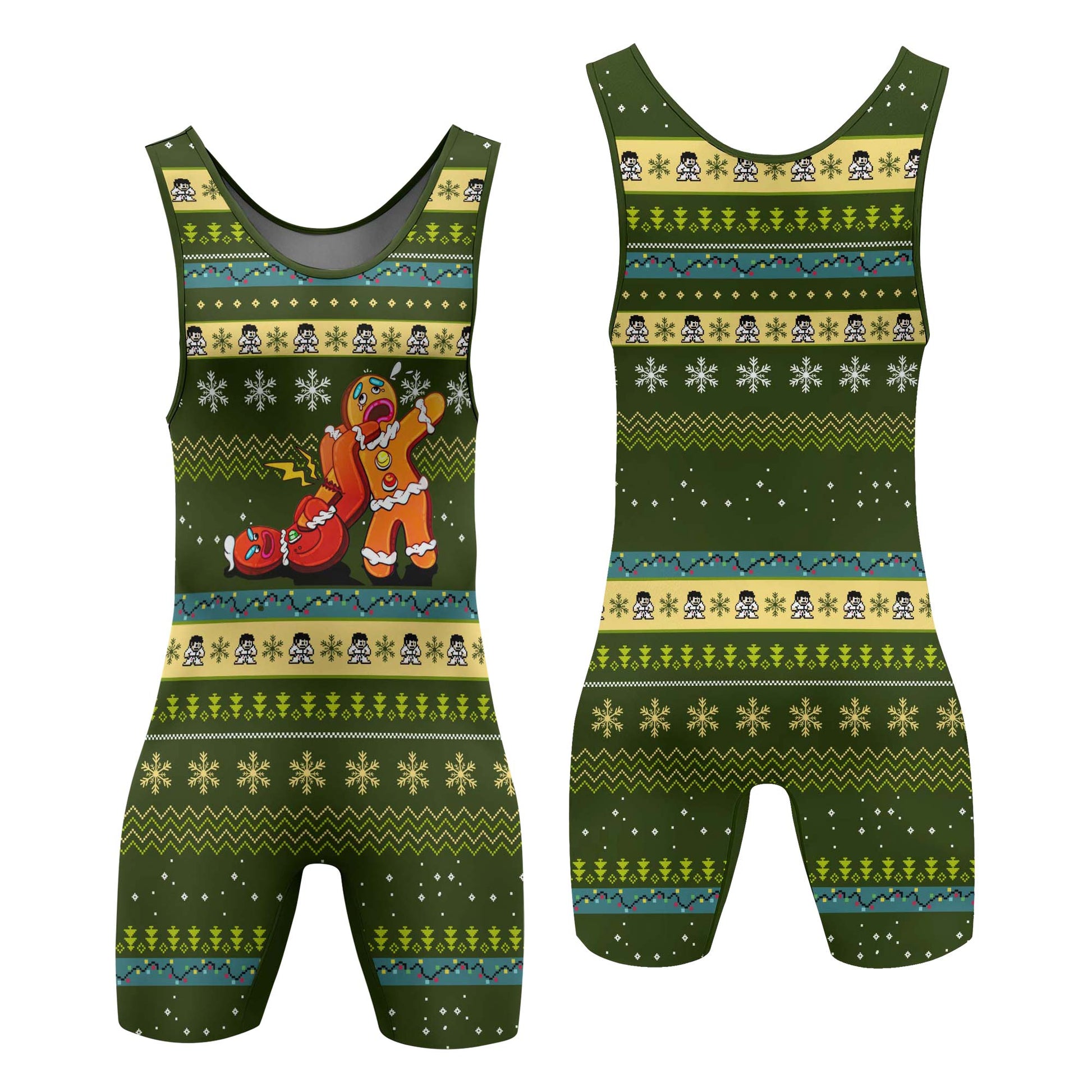 Gingerbread Jiu Jitsu Arm Bar Wrestling Singlet