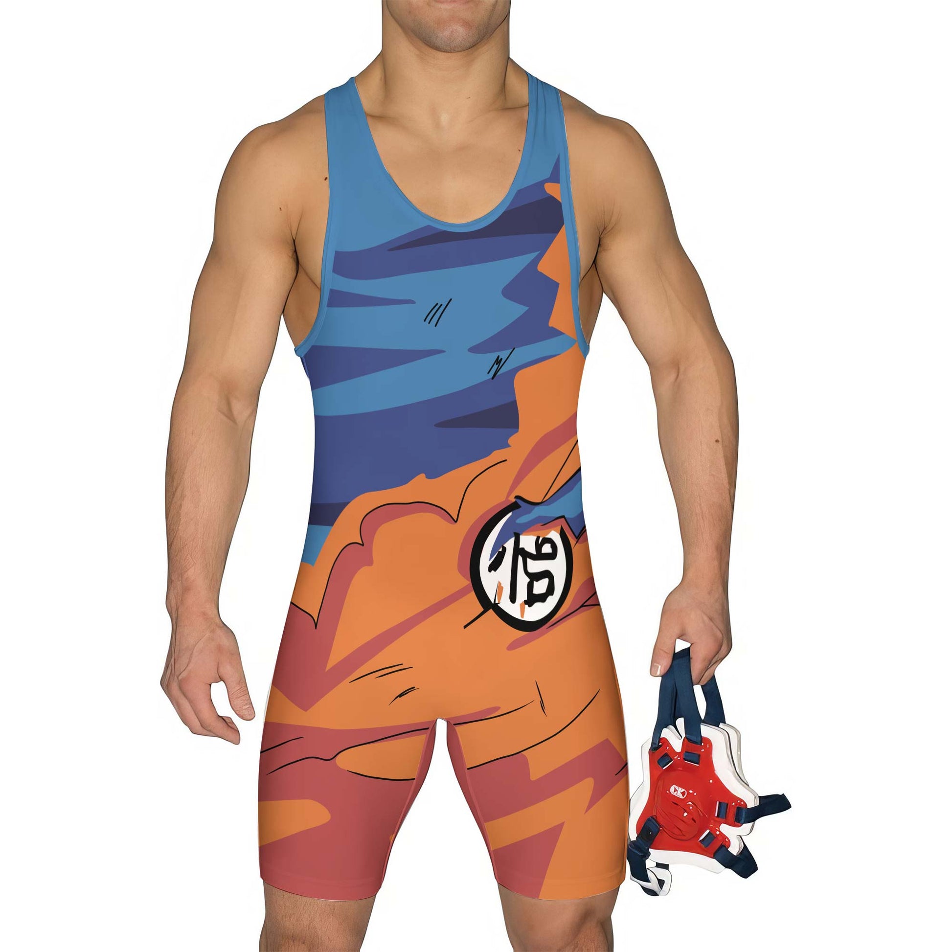 Goku Torn Gi Dragon Ball Wrestling Singlet