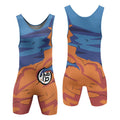 Goku Torn Gi Dragon Ball Wrestling Singlet