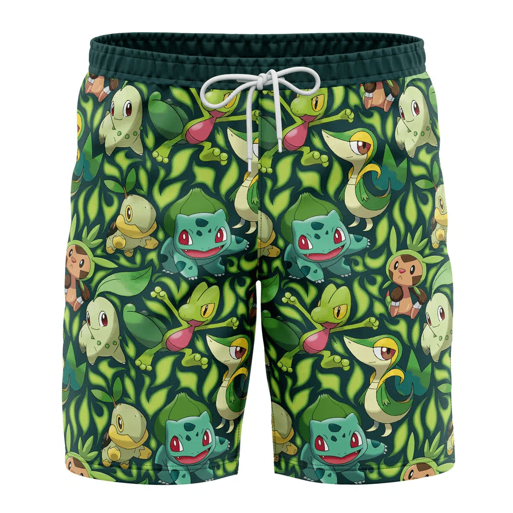 Grass Pokemon Swim Trunks