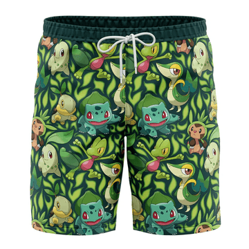 Grass Pokemon Swim Trunks