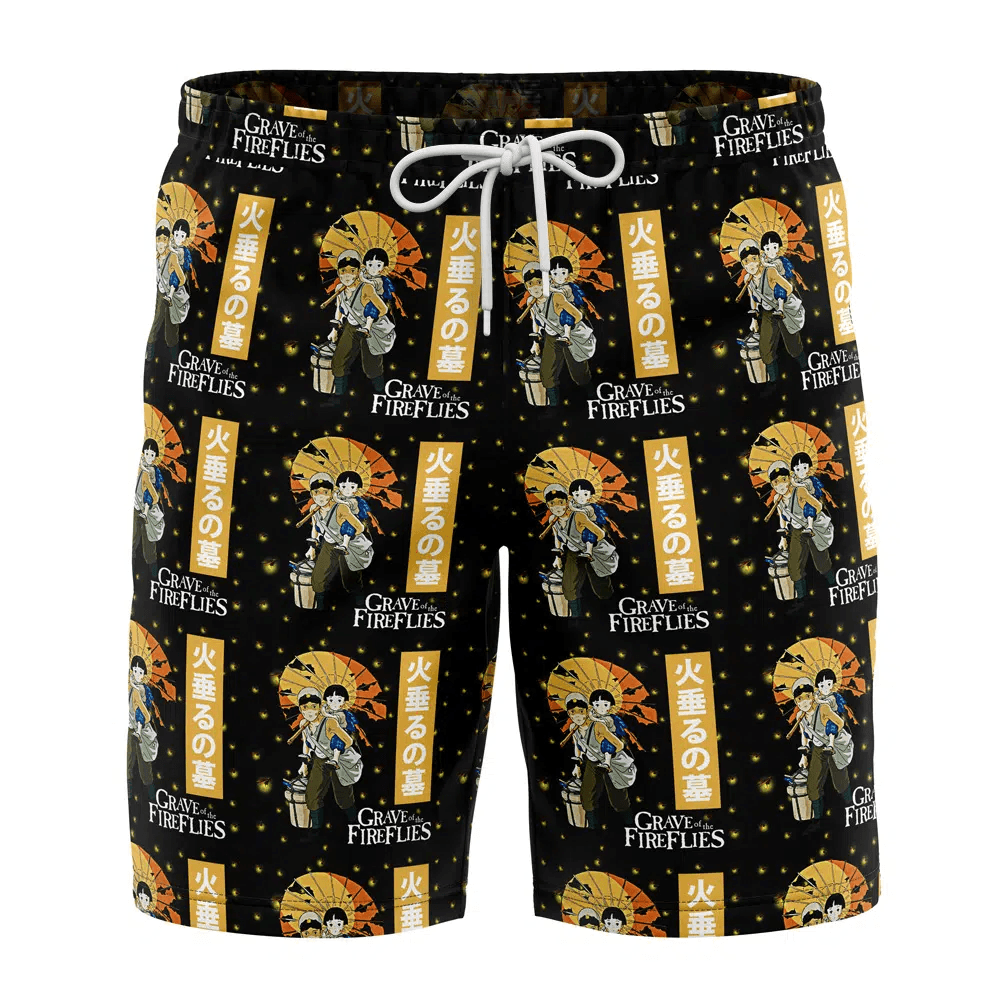 Graves of the Fireflies Swim Trunks