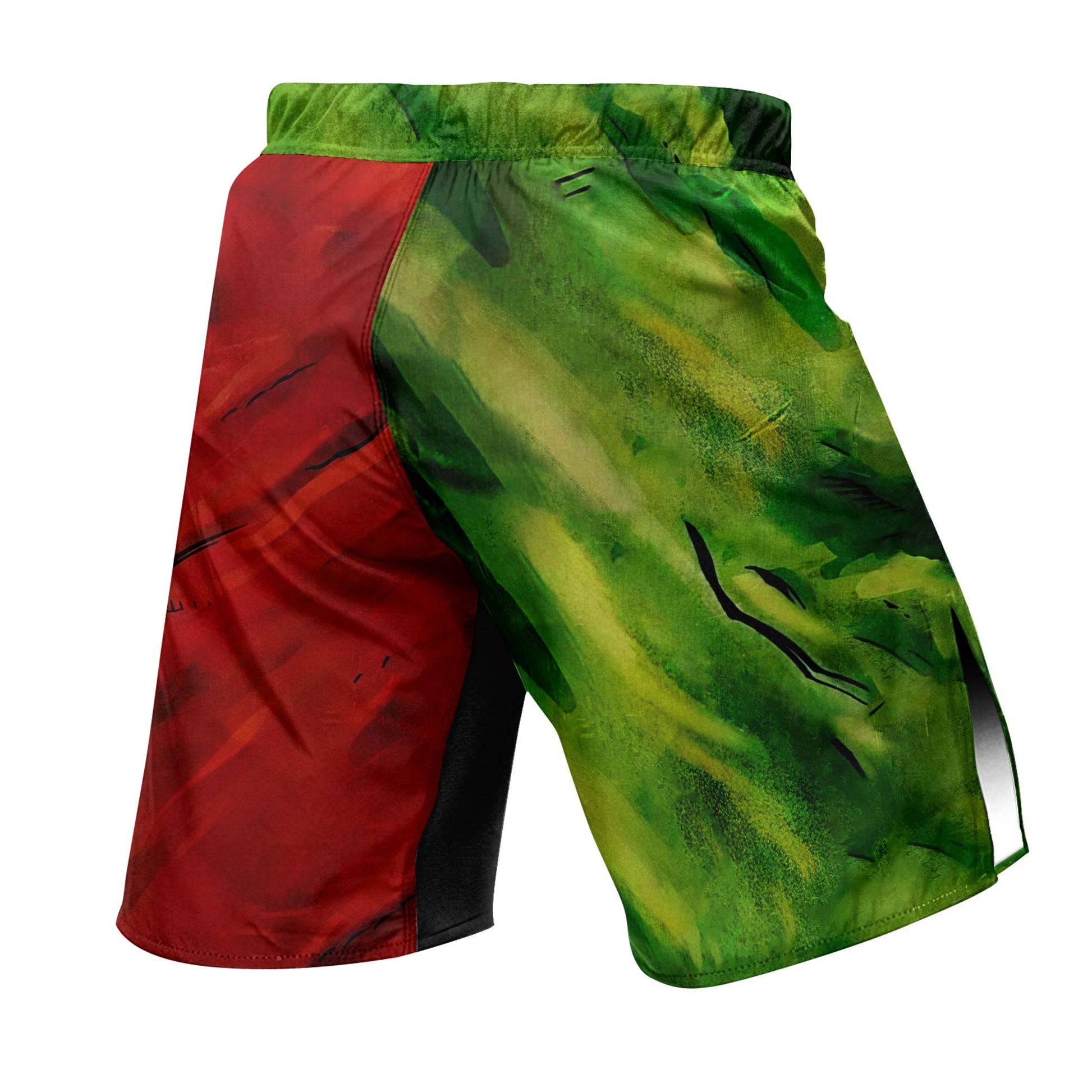 Green And Red Hulk Fight Shorts