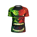 Green And Red Hulk Kids Rash Guard