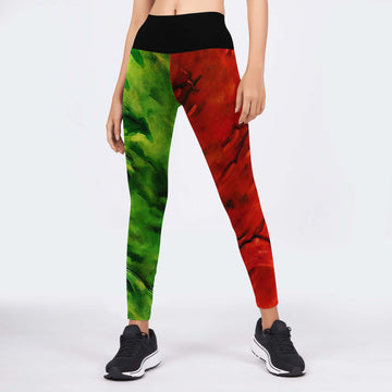 Green And Red Hulk Leggings