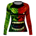 Green And Red Hulk Rash Guard