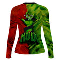 Green And Red Hulk Rash Guard