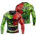 Green And Red Hulk Rash Guard