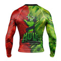 Green And Red Hulk Rash Guard