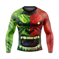 Green And Red Hulk Rash Guard