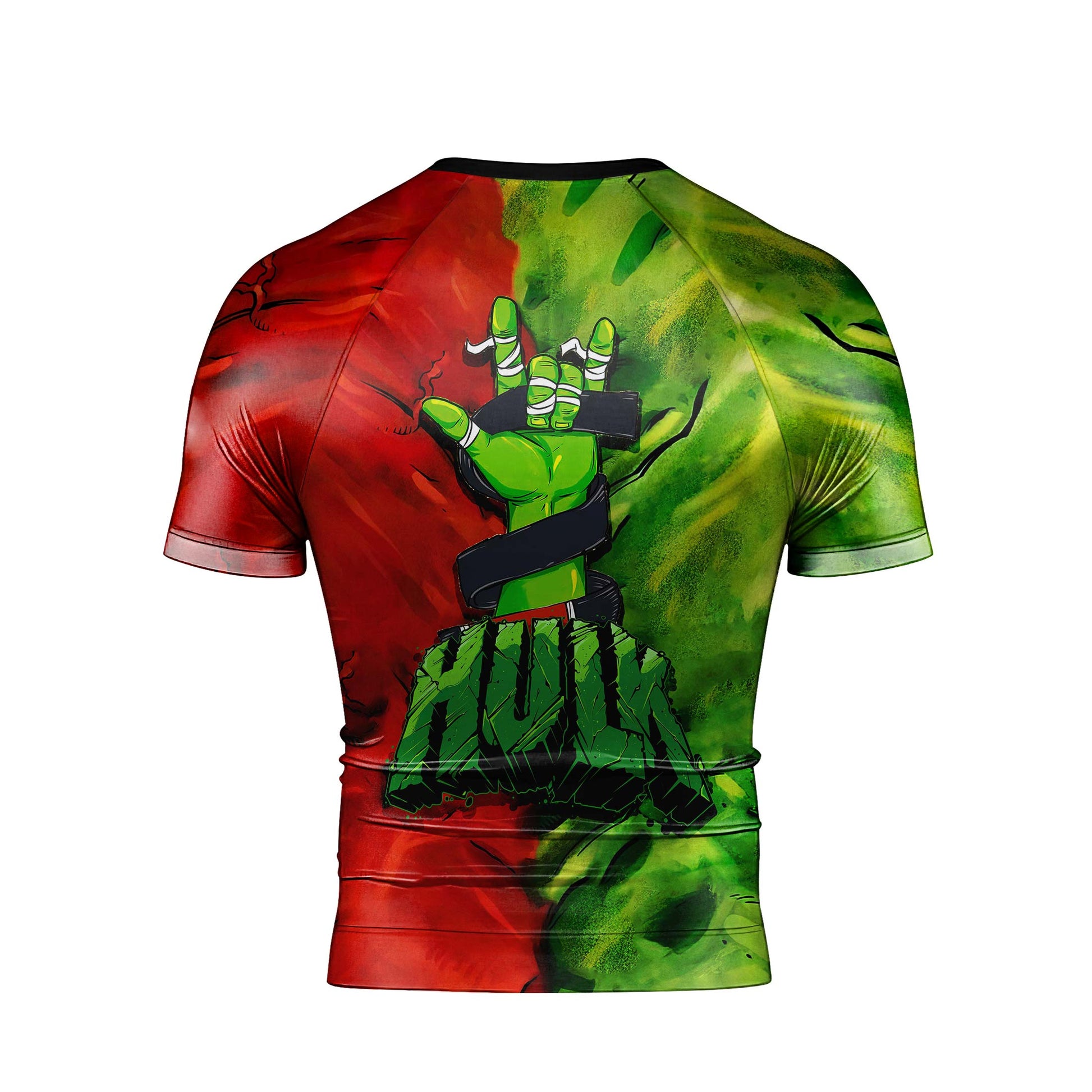 Green And Red Hulk Rash Guard