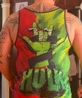 Green And Red Hulk Wrestling Singlet