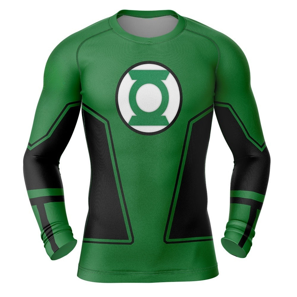 Green Lantern Cosplay Rash Guard