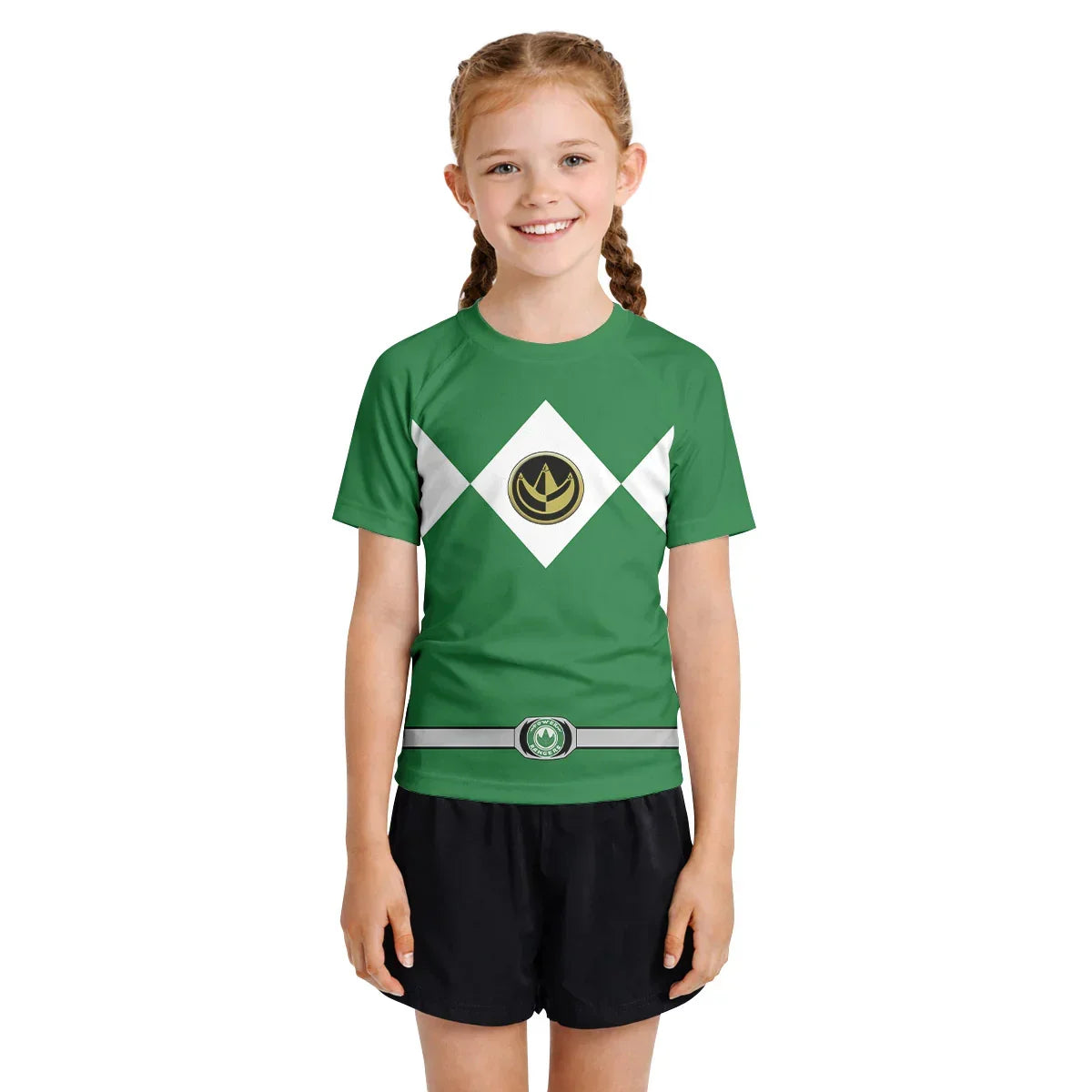 Green Ranger Power Rangers Kids Rash Guard