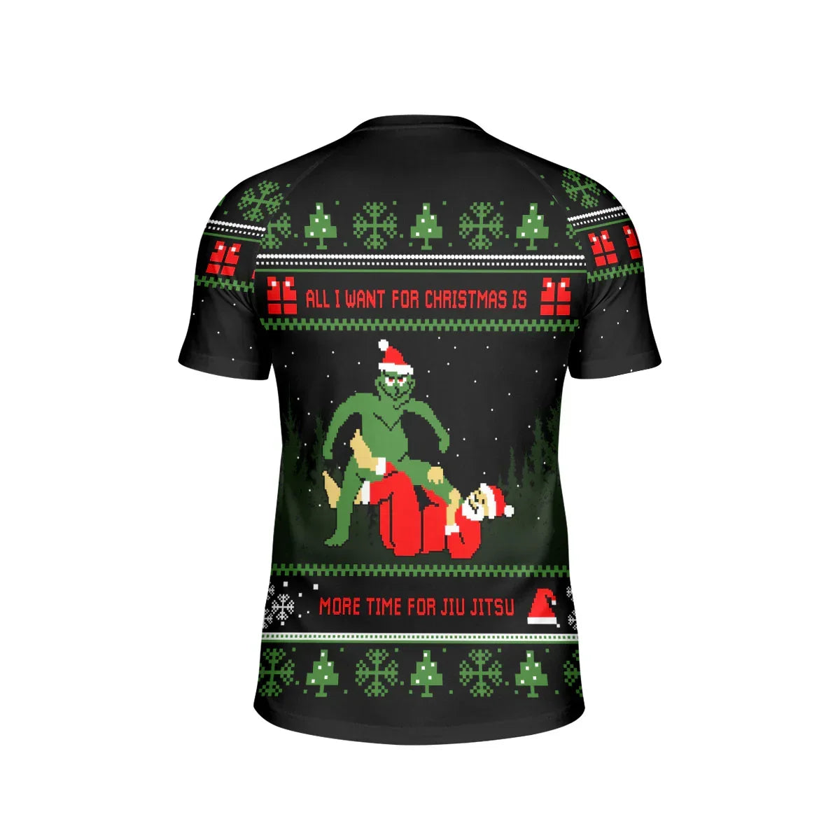 Grinch And Santa Jiu Jitsu Kids Rash Guard