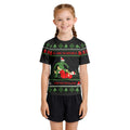 Grinch And Santa Jiu Jitsu Kids Rash Guard