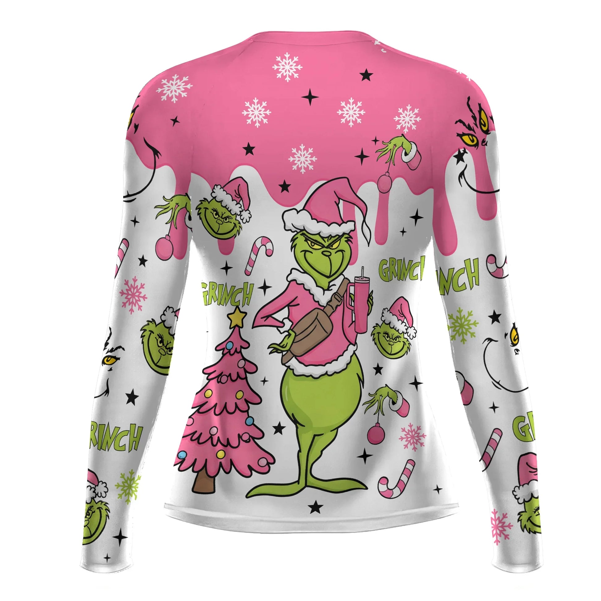 Grinch Pink Santa Rash Guard