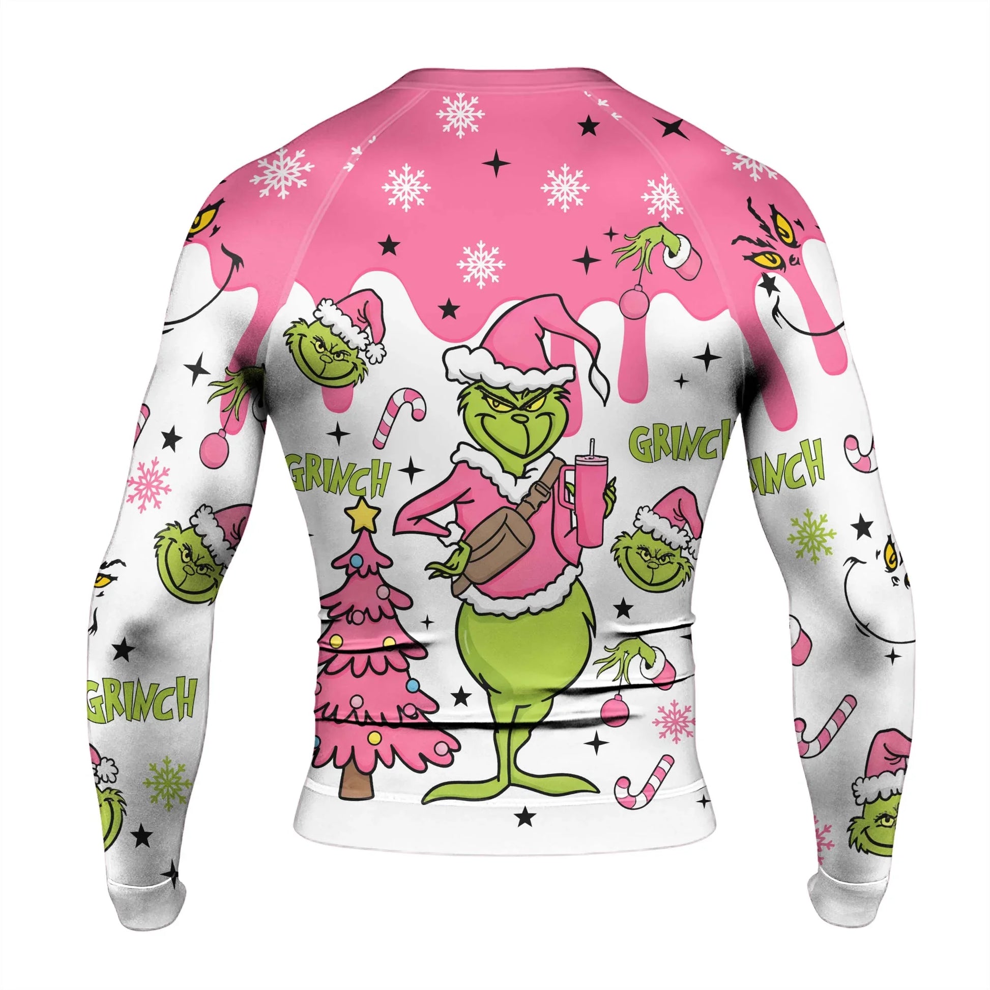 Grinch Pink Santa Rash Guard