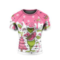Grinch Pink Santa Rash Guard